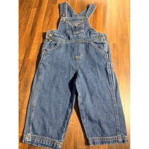 Calvin Klein Jeans Kids Denim Overalls Medium‎ Wash Blue 24M Bibs